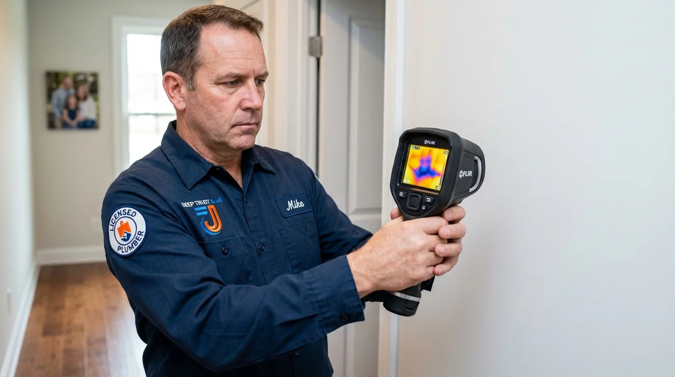 Thermal imaging leak detection by Johns Plumbing LLC in Joanna